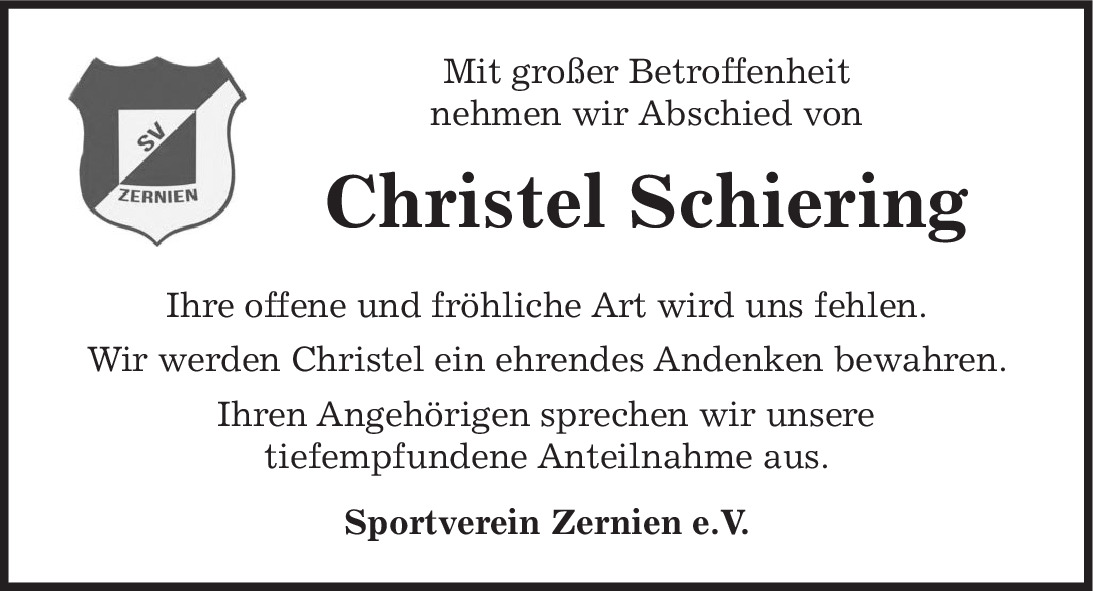 Das Trauerportal F R L Chow Dannenberg Todesanzeigen Christel