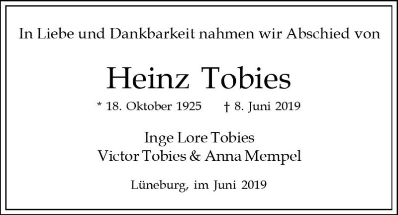 Heinz Tobies