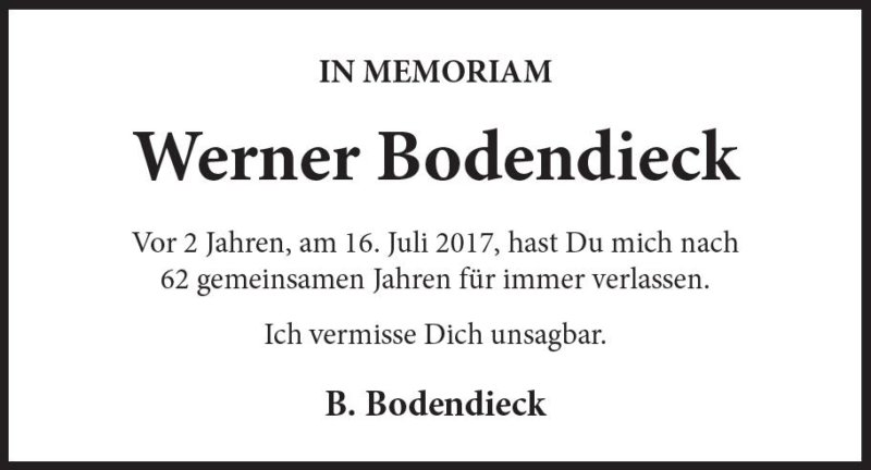 Werner Bodendieck