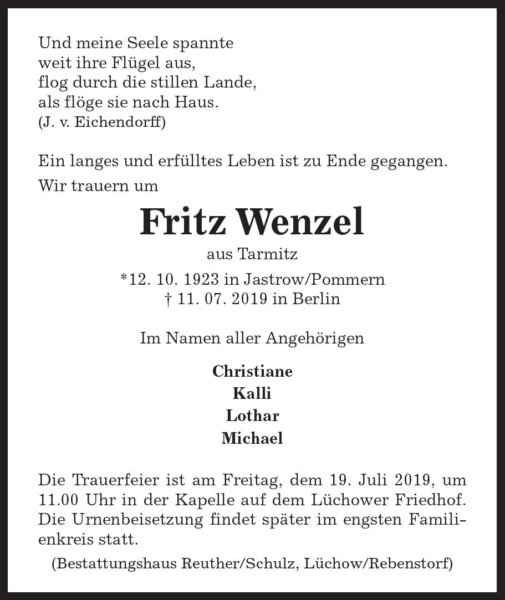 Fritz Wenzel