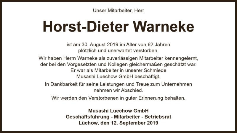 Horst-Dieter Warneke
