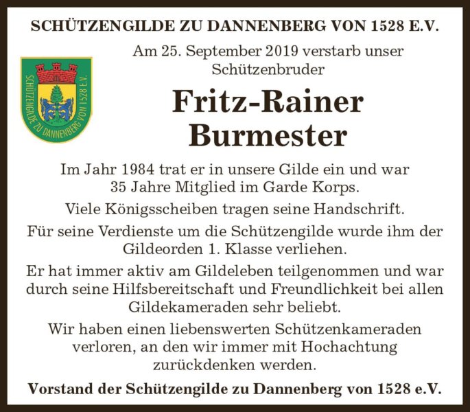 Fritz-Rainer Burmester