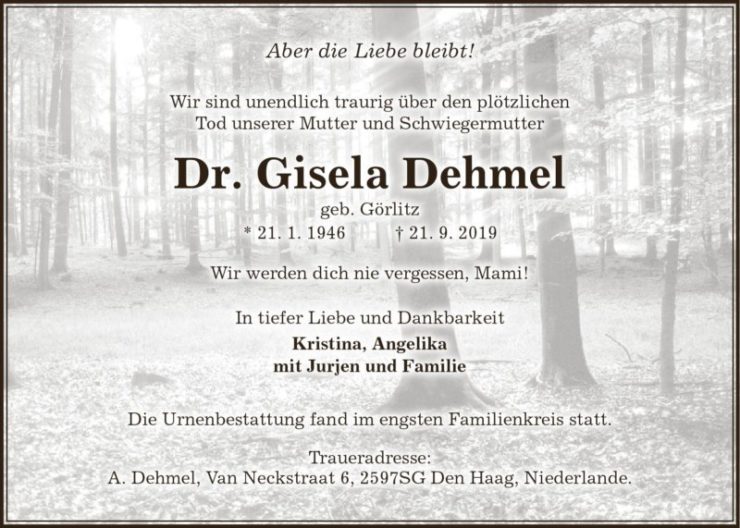 Dr. Gisela Dehme
